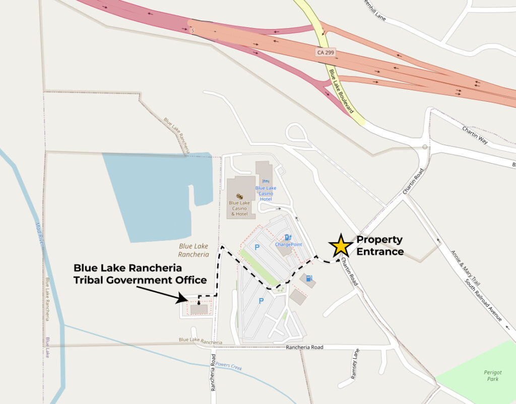 OpenStreetMap - Blue Lake Rancheria. www.openstreetmap.org/copyright